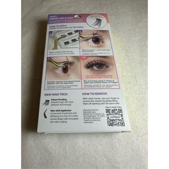 KISS imPRESS Press-On Falsies, Volume, Refined Sleek Nature - Picture 2 of 4